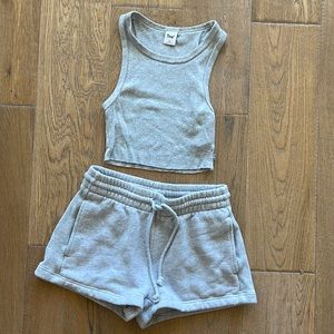 Aritzia TNA Grey Lounge Set